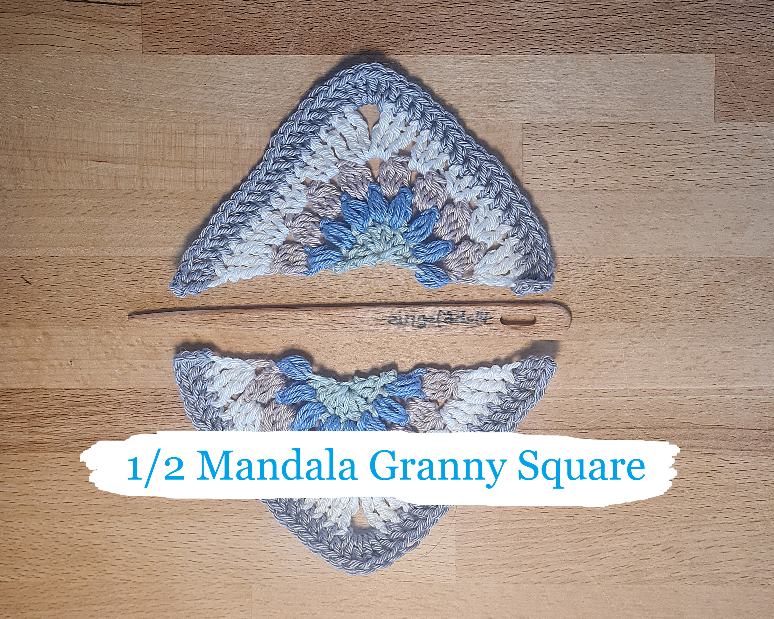 halbes Mandala Granny Square