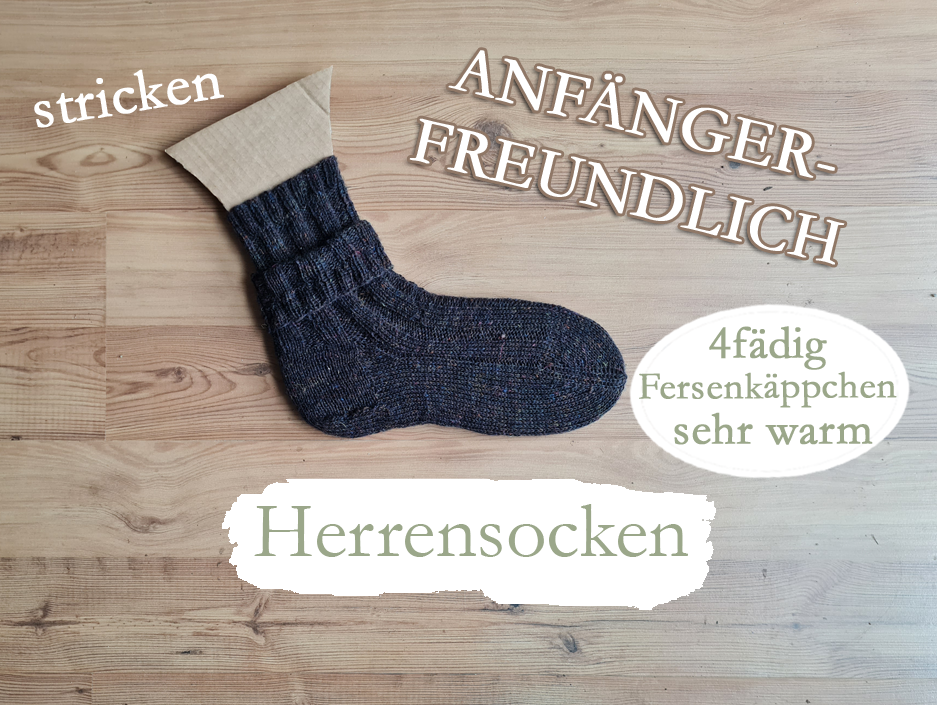 Herrensocken mit Fersenkäppchen